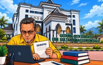 Karikatur - Joki Skripsi Berbayar di UIN Gorontalo/Hibata.id