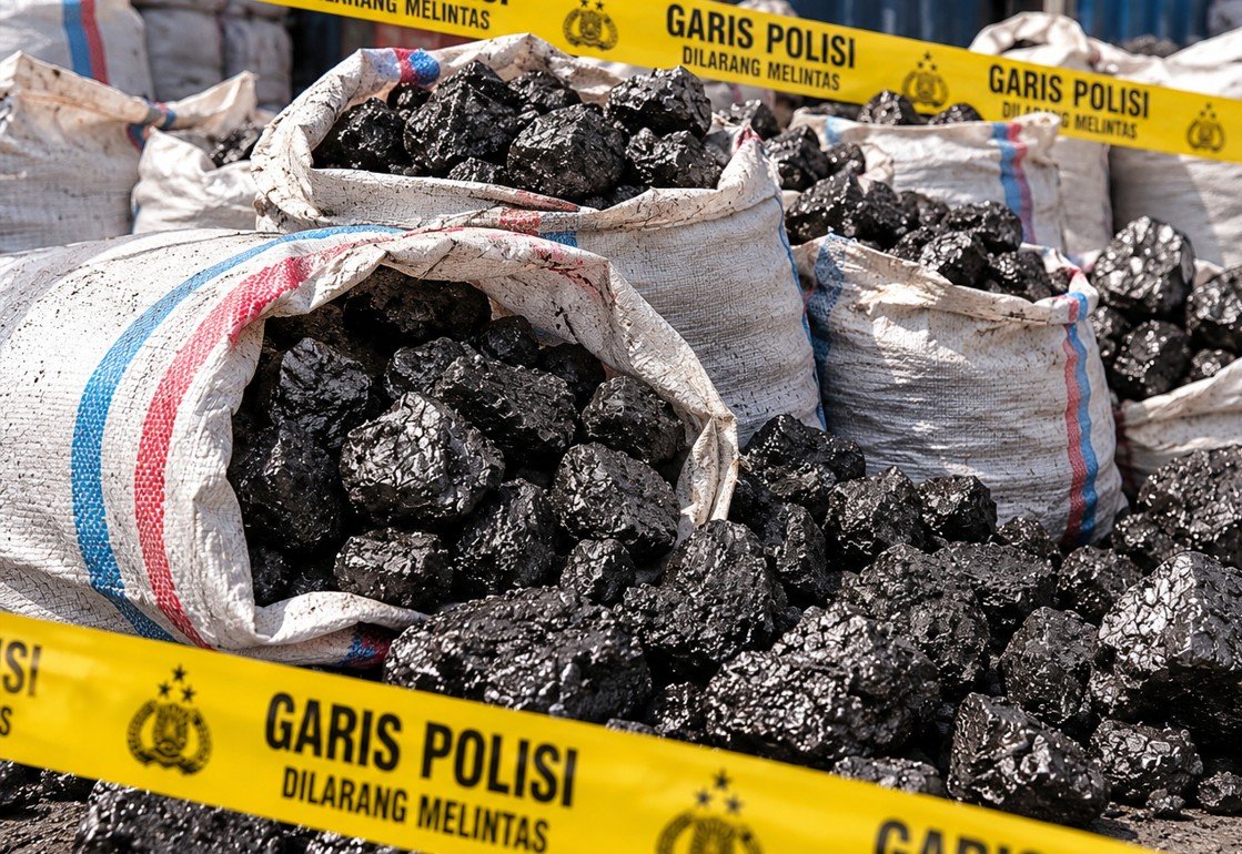 Polres Bone Bolango menyelidiki dugaan pengangkutan 10 ton material batu hitam dari Sulawesi Utara. Pemilik dan legalitas material belum diketahui/Hibata.id
