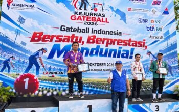 Alif Abdullah Nadjamuddin mengukir prestasi dengan meraih medali emas pada Kejuaraan Nasional (Kejurnas) Gateball 2026 di Jakarta, 19–24 Oktober/Hibata.id