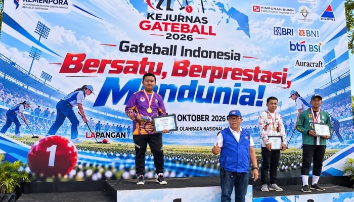 Emas untuk Gorontalo, Alif Abdullah Nadjamuddin Taklukkan Kejurnas Gateball 2026