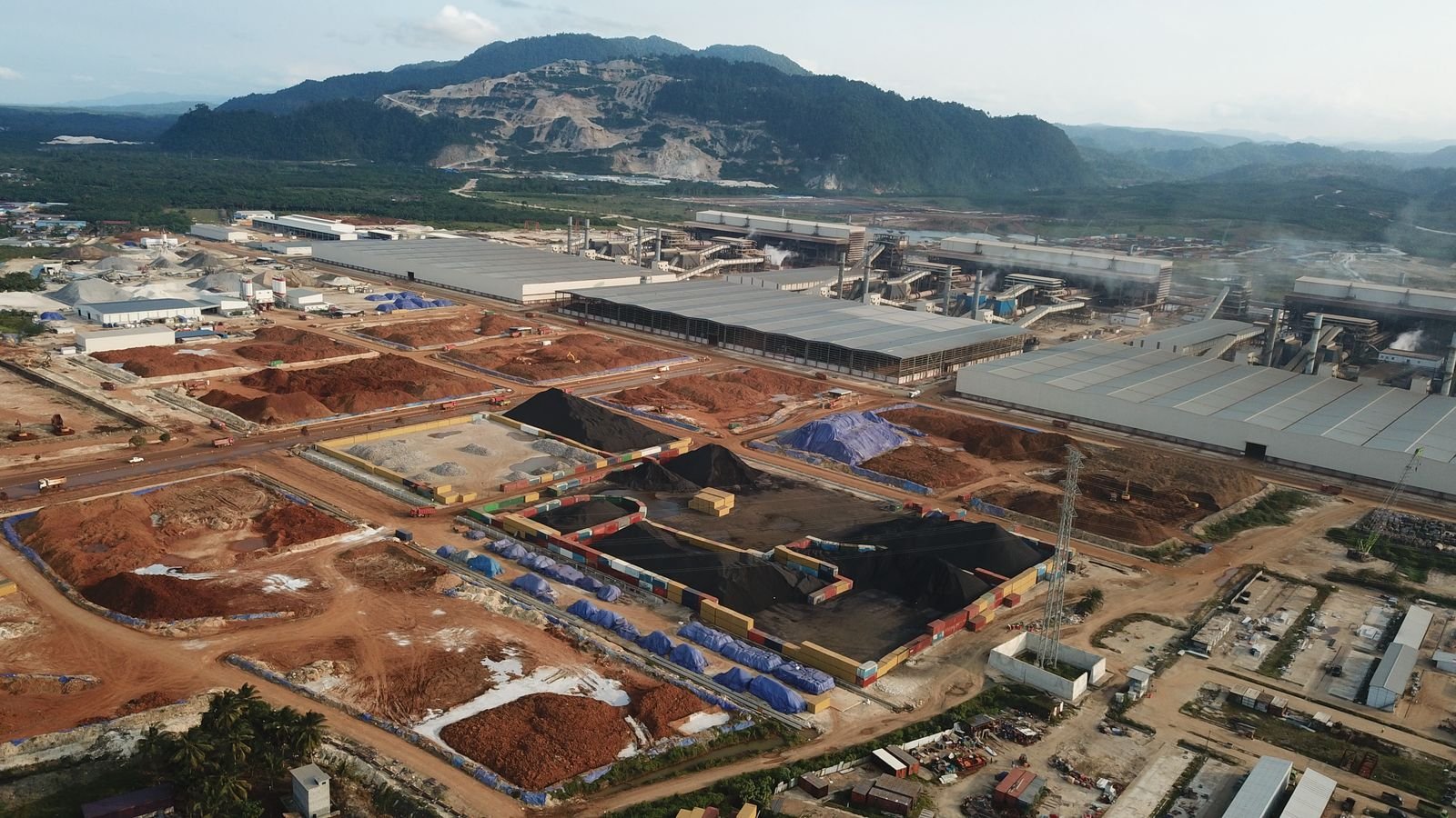 Kawasan Indonesia Huabao Industrial Park (IHIP) di Morowali, Sulawesi Tengah (Sulteng). Foto: Walhi Sulteng/Mongabay Indonesia.