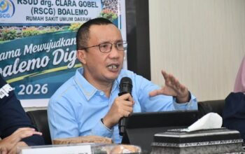 Wakil Bupati Boalemo Lahmudin Hambali membuka High Level Meeting untuk memonitor dan mengevaluasi program unggulan Pemerintah Kabupaten Boalemo, SHERLYGO/Hibata.id
