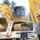 Polisi mengamankan excavator dari lokasi diduga PETI di Molosifat Utara Pohuwato/Hibata.id
