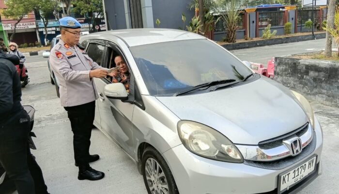 Sebelum Bertugas, Personel Polresta Balikpapan Dicek Propam