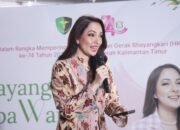 Pengurus Daerah Bhayangkari Kalimantan Timur mengikuti edukasi kesehatan bersama Dr. Reisa Broto Asmoro di Aula Ekraf, Gedung Parkir Klandasan, Balikpapan, Jumat (2/10/2026)/Hibata.id