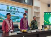 Wakil Bupati Boalemo Lahmudin Hambali membuka Sidang Isbat Wakaf Terpadu di Boalemo, Kamis (8/10/2026)/Hibata.id