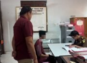 Polres Pohuwato menyerahkan tersangka dan barang bukti kasus dugaan penyalahgunaan BBM subsidi kepada Jaksa Penuntut Umum, Kamis (8/10/2026)/Hibata.id