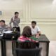 Disty saat mendatangi Polres Boalemo untuk melaporkan dugaan perekaman tanpa izin di kamar mandi SPPG Kecamatan Mananggu/Hibata.id