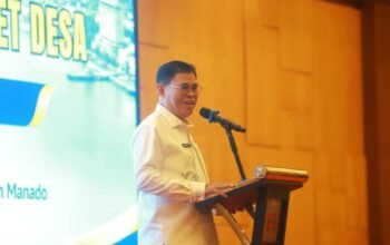 Sekda Bone Bolango Iwan Mustapa menghadiri kegiatan Peningkatan Kapasitas Pengelola Keuangan dan Aset Desa se-Kabupaten Bone Bolango di Manado, Senin (12/10/2026)/Hibata.id