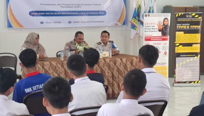 Polresta Balikpapan Edukasi Pelajar SMK Setyabudi tentang Bahaya TPPO
