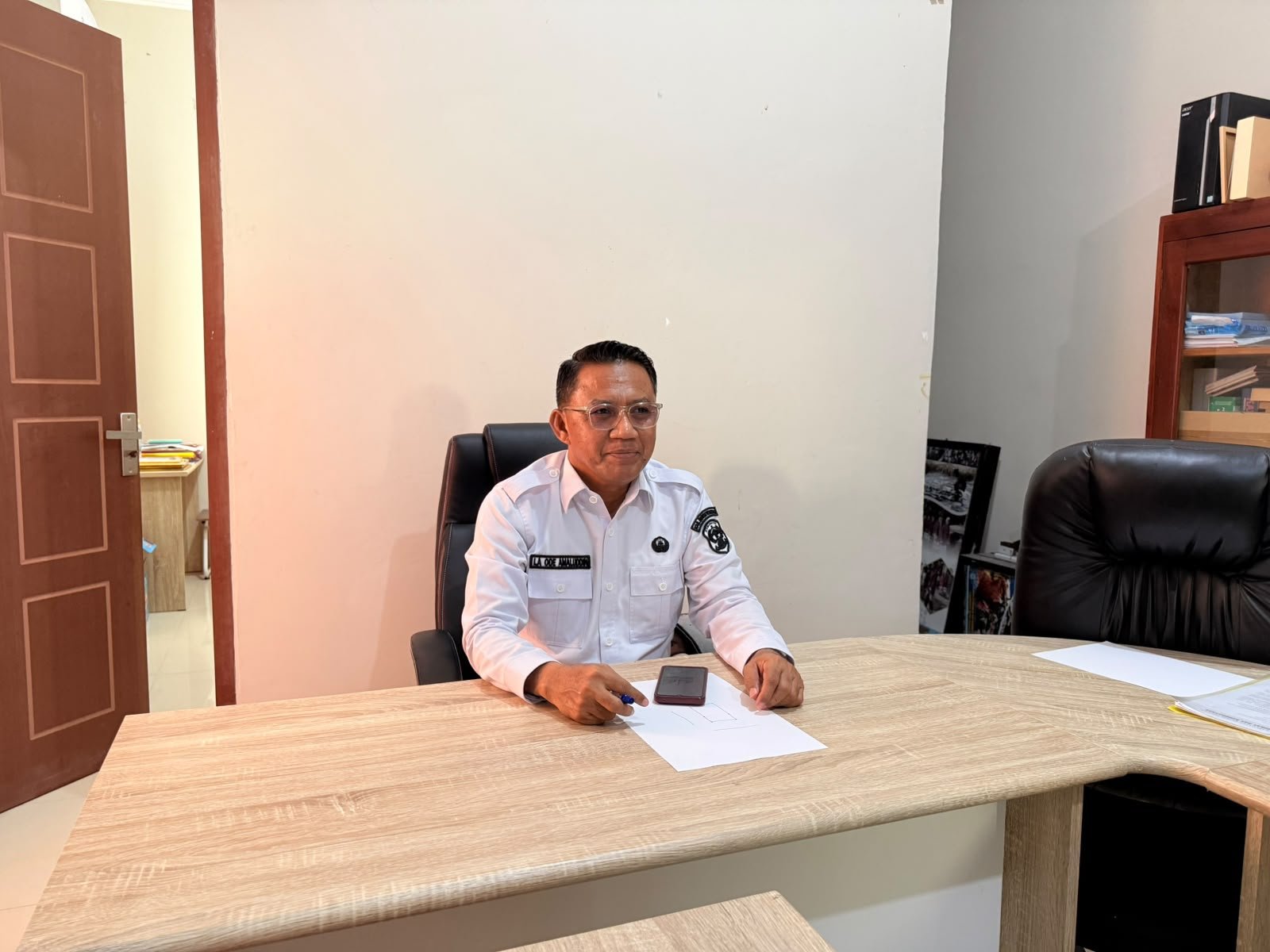 Pelaksana Tugas (Plt.) Kepala Disdikbud Buton Tengah, Dr. La Ode Amaluddin/Hibata.id