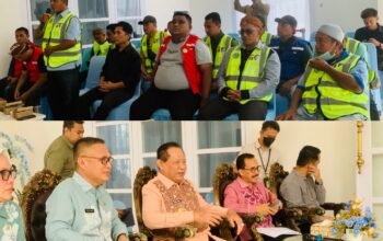 Puluhan pengemudi bentor mendatangi Rumah Dinas Gubernur Gorontalo untuk menyampaikan keluhan terkait antrean dan sulitnya mendapatkan BBM, Kamis (15/10/2026)/Hibata.id