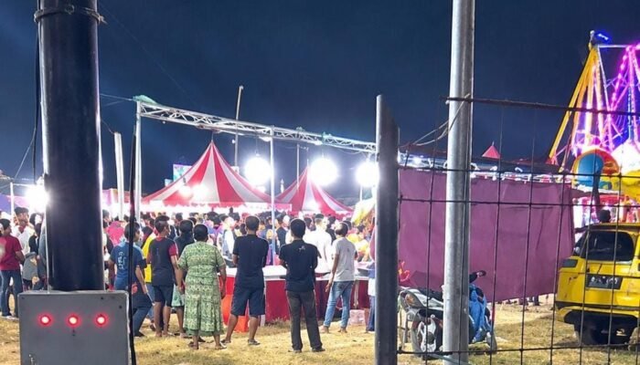 Ramai Hiburan, Muncul Dugaan Perjudian di Pasar Malam Boalemo