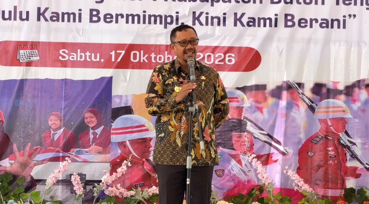 Bupati Buton Tengah Azhari menghadiri kegiatan open house Sekolah Rakyat Terintegrasi 69 Buton Tengah/Hibata.id