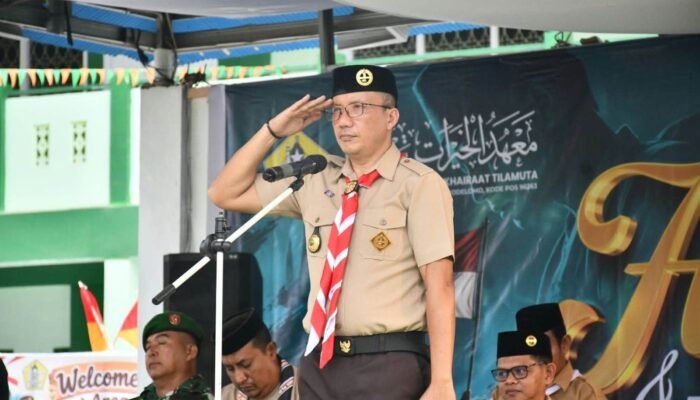 Lahmudin Hambali Hadiri Perkemahan Pramuka Santri di Boalemo