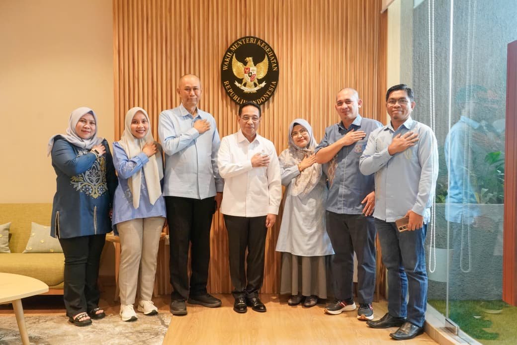 Audiensi jajaran RSUD Prof. Dr. H. Aloei Saboe dengan Wakil Menteri Kesehatan RI, Benjamin Paulus Octavianus, di Kantor Kementerian Kesehatan, Jakarta, Selasa, 20 Oktober 2026. (Foto: Humas)