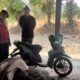 Polsek Sangkub mengamankan delapan motor berknalpot brong dalam Operasi Patuh Klabat 2026 di Bolmut. Polisi mengimbau pelajar tertib berlalu lintas/Hibata.id