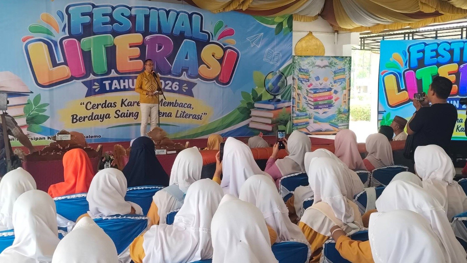 Festival Literasi 2026 di Boalemo mendorong peningkatan minat baca dan kemampuan generasi muda menyaring informasi di era digital/Hibata.id