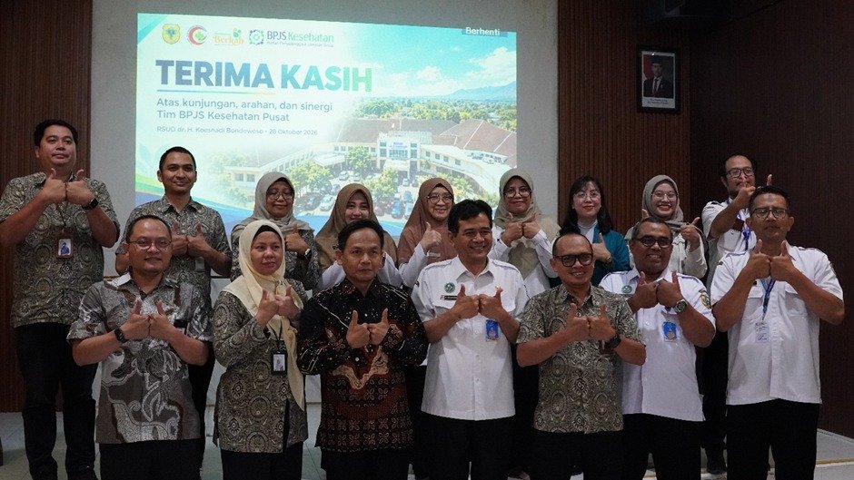 Dewas BPJS Kesehatan berkunjung ke RSUD dr. Koesnadi Bondowoso, Rabu (28/10/2026). (Foto: Dok/Humas BPJS Kesehatan KC Jember)